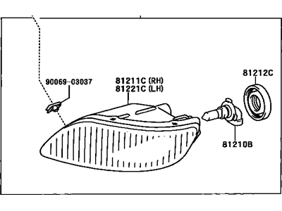 Toyota Avalon Fog Light - 81220-07010