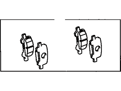 Toyota 04466-41020 Rear Disc Brake Pad Set