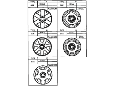 Toyota 42611-06130 Rim, Wheel