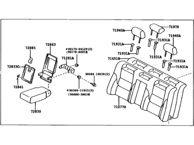 Toyota 71480-AC070-A0 Back Assembly, Rear Seat