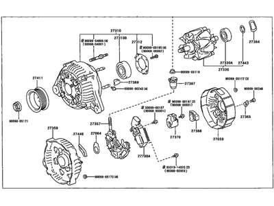 Toyota 27060-0A050 Alternator Assembly