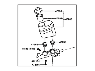 2004 Toyota Avalon Master Cylinder Repair Kit - 47201-07031