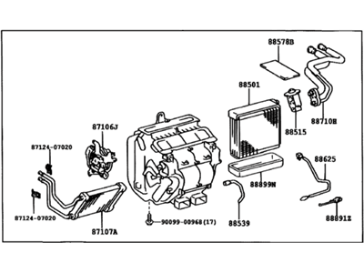 Toyota 87050-07091 Radiator Assy, Air Conditioner