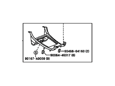 Toyota 58804-AC040-E0 Panel Sub-Assy, Console, Upper