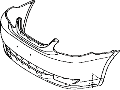 Toyota 52119-1E922 Cover, Front Bumper