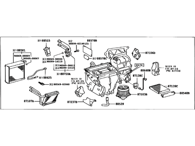 Toyota 87010-02230 Unit Assy, Air Conditioner