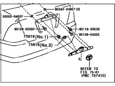 Toyota 76801-12790-A0