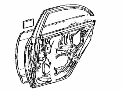 Toyota 67004-1A090 Panel Sub-Assy, Rear Door, LH