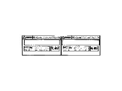 Toyota 88723-12150 Label, Cooler Service Caution