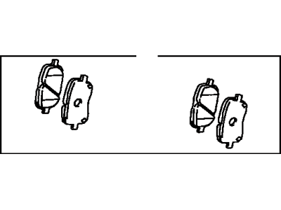 Toyota 04465-02070 Front Disc Brake Pad Set