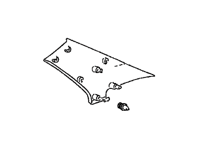 Toyota 62472-02150-B0 Garnish, Roof Side, Inner LH