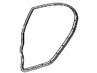 Toyota 67872-12500 Weatherstrip, Rear Door, LH