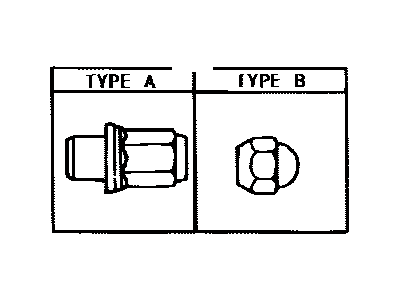 Toyota 90942-01082 Nut, Hub