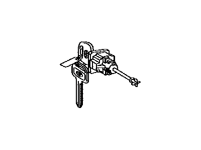 Toyota 69051-12270 Cylinder & Key Set, Door Lock, RH