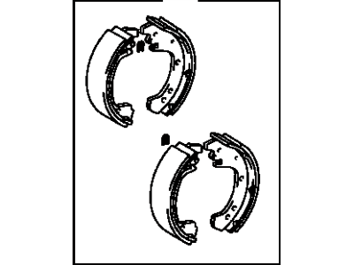 Toyota 04495-52040 Shoe Kit, Rear Brake