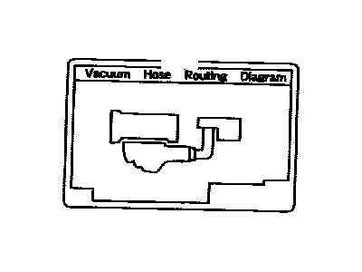 Toyota 17792-22061 Plate, Engine Vacuum Hose Information