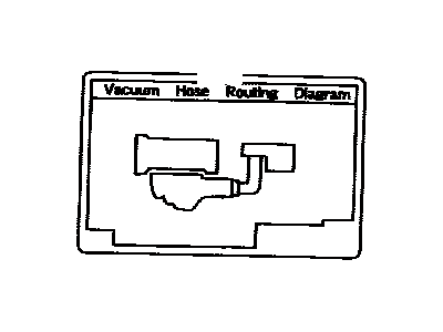 Toyota 17792-22062 Plate, Engine Vacuum Hose Information