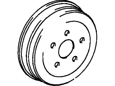 Toyota 42431-32121 Rear Brake Drum Sub-Assembly