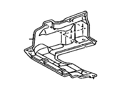 Toyota 51441-02100 Cover, Engine Under, RH