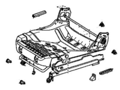 Toyota 72020-12680 Adjuster Sub-Assy, Front Seat, LH