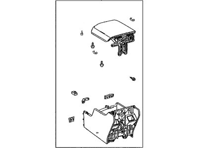 Toyota 58910-0C082-C2 Box Assembly, Console, R