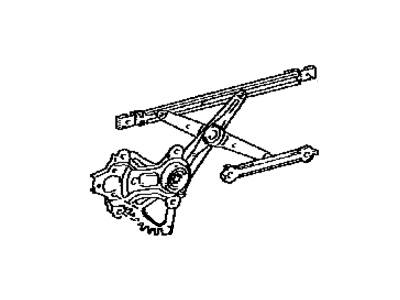 Toyota 69803-0C040 Regulator Sub-Assy, Rear Door Window, RH