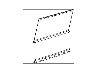 Toyota 65908-0C020-E0 Curtain Sub-Assembly, Rear