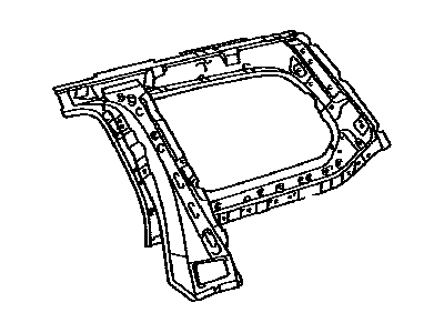 Toyota 61732-0C902 Panel, Side Window, Inner LH