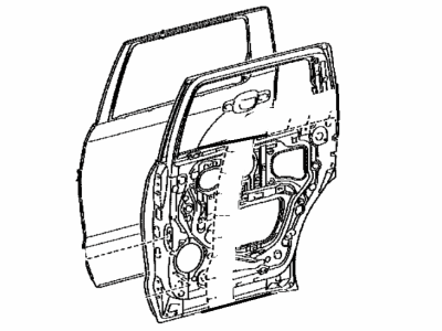 Toyota 67003-0C160 Panel Sub-Assy, Rear Door, RH