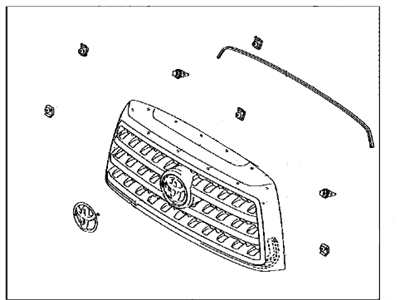 Toyota 53100-0C210-G0 Radiator Grille Sub-Assembly