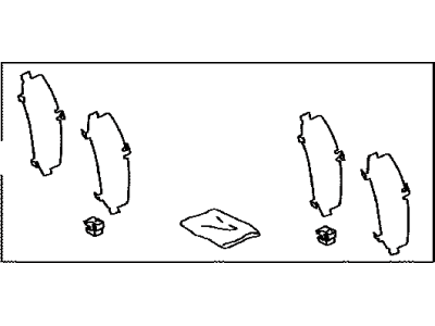 Toyota 04946-02110 SHIM Kit, Anti SQUEA