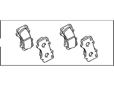 Toyota 04465-0C020 Front Disc Brake Pad Set