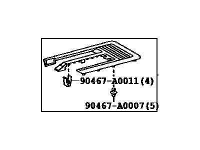 Toyota 72157-0C010-C0 Cover, Seat Track Bracket, Inner