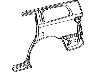 Toyota 61611-0C080 Panel, Quarter, RH