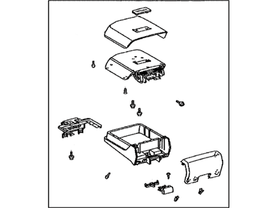 Toyota 58906-0C040-C0 Door Sub-Assembly, Console Compartment