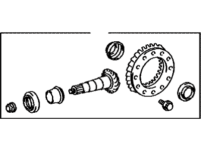 Toyota 41201-09870 Final Gear Kit, Differential, Rear