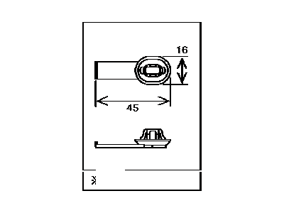 Toyota 82711-60540 Clamp, Wiring HARNES