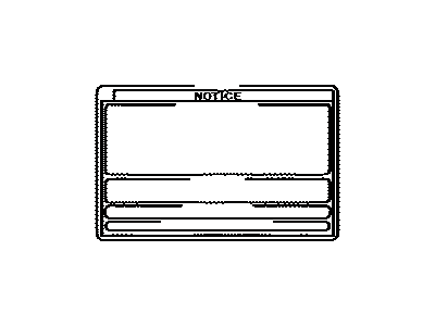 Toyota 36369-0C080 Label, Transfer CAUT