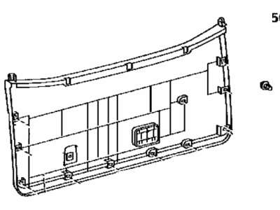 Toyota 67750-0C020-E0 Board Assy, Back Door Trim