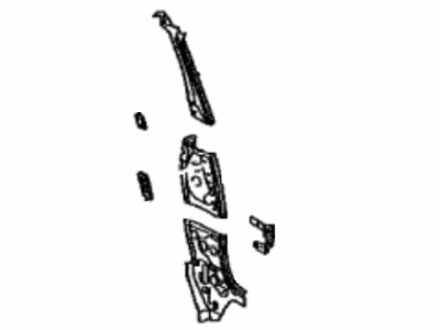 Toyota 61034-0C010 Reinforcement, Back Door Opening Side, LH