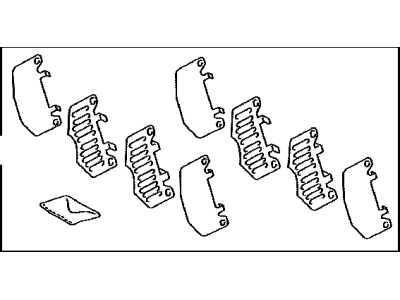 Toyota 04945-0C040 Shim Kit, Anti Squeal, Front