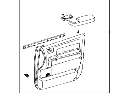 Toyota 67620-0C520-E1 Board Sub-Assy, Front Door Trim, LH