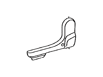 Toyota 71691-0C040-B0 Cover, Rear Seat Cushion Hinge