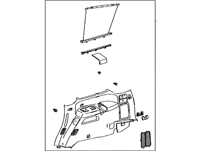 Toyota 62510-0C140-C1 Panel Assembly, Quarter