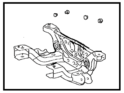 2008 Toyota Sequoia Rear Crossmember - 51270-0C010