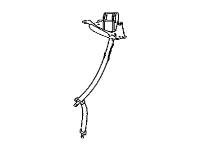 Toyota 73510-0C031-C0 Belt Assembly, Rear Seat, 3 Point Type