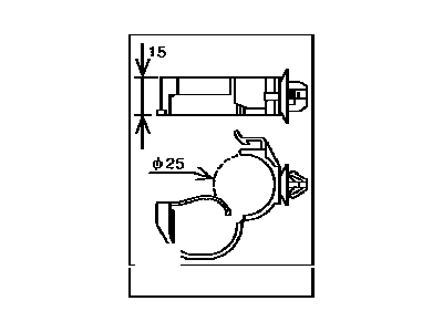 Toyota 82711-06070 Clamp, Wiring HARNES