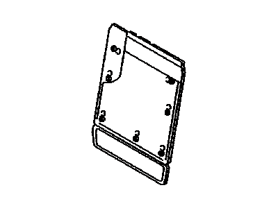 Toyota 71701-0C050-B0 Board Sub-Assy, Rear Seat Back, RH