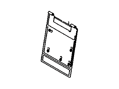 Toyota 71087-35020-C1 Board Sub-Assembly, Rear Seat