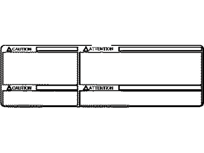 Toyota 74528-0C010 Label, Back Door Caution